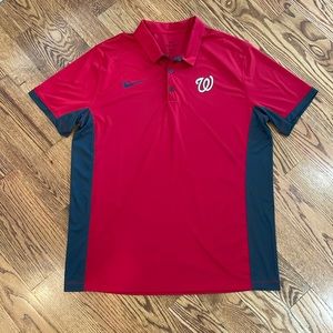 Men’s Nike Washington Nationals Dri-Fit Polo. Size XL. Never Worn.